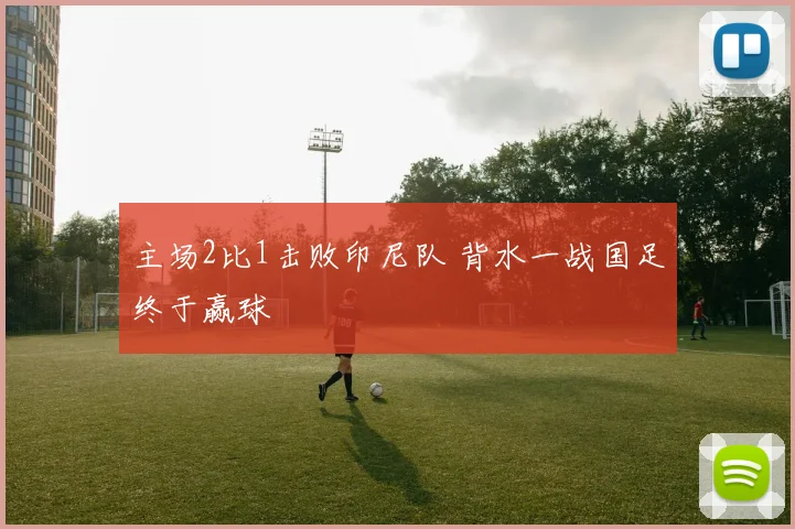 主场2比1击败印尼队 背水一战国足终于赢球