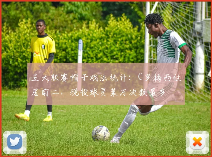 五大联赛帽子戏法统计：C罗梅西位居前二，现役球员莱万次数最多